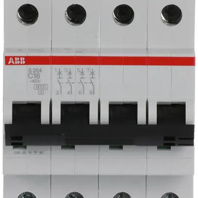 Disjoncteur ABB S204-C16 16A C 6kA 