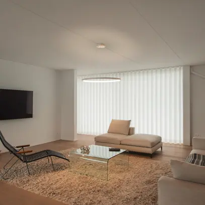 Lampada sospesa LED SLV ONE 80 DALI 35W 2200lm 3000/4000K Ø800×30mm bianco 