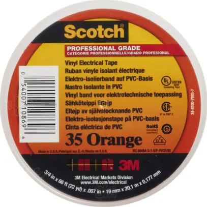 Nastro isolante Scotch 35 19mm×20m arrancione 