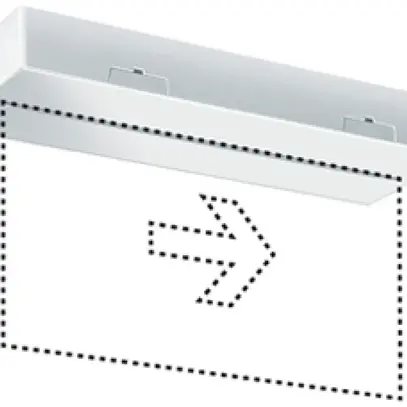Lampada di emergenza ESYLUX SLX 24 LEDi Display 3h, bianco 