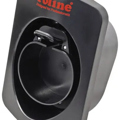 Supporto per cavo di carica e-mobility ROLINE con porta-spina T2 nero 