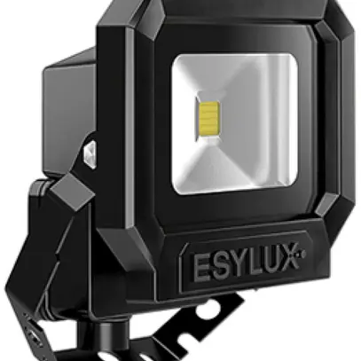 Projecteur LED ESYLUX OFL SUN, 10W 5000K 900lm 133×75×150mm IP65, noir 