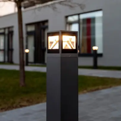 Borne lumineuse LED DOTLUX WAY 15W 800lm 830 IP65 1000mm anthracite 