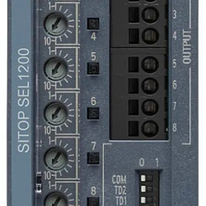 Modulo di selettività Siemens SITOP, IN: 24VDC/72A OUT: 24VDC/8×10A, commutativo 