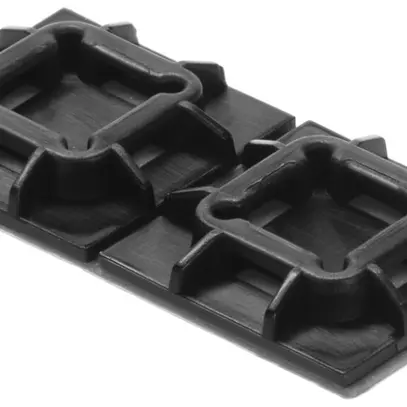 Klebesockel für Kabelbinder 19.1×19.1mm UV+hitzebeständig, VHB Kleber, schwarz 