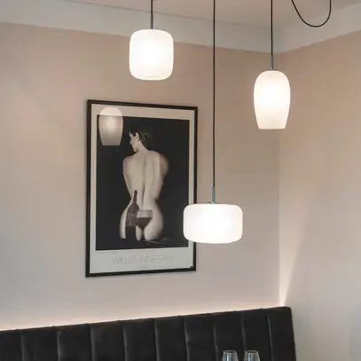 Lampada sospesa SLV PANTILO 28 E27 15W REG diretto bianco/cromo 