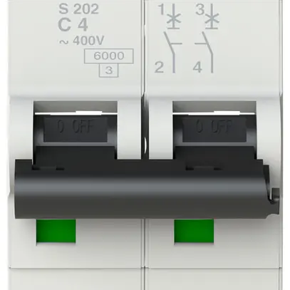 Disjoncteur ABB S202-C4 4A C 6kA 