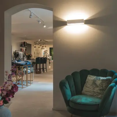 Applique LED SLV LOGS IN L 17W 1400lm 3000K 300×100×70mm Al/blanc 