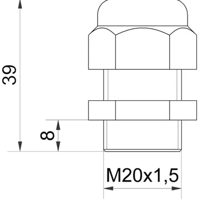 Pressacavo M20×1.5mm 