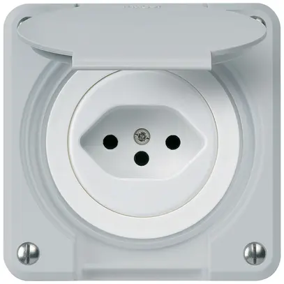 Presa INC robusto tipo 13 grigio per combinazione 