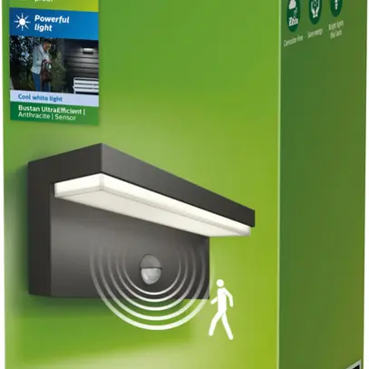 Applique LED Philips Bustan IR 3.8W 800lm 4000K IP44 antracite 