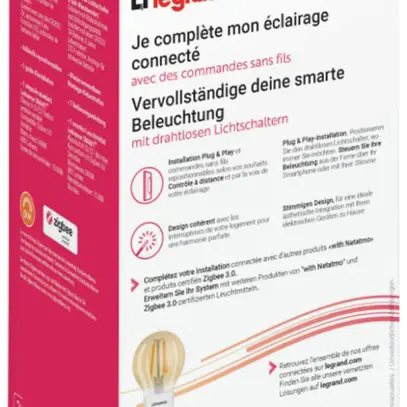 Kit d’extension Legrand Arteor with Netatmo 2×lumière 2×3L×2.5mm² 1×LED E27 