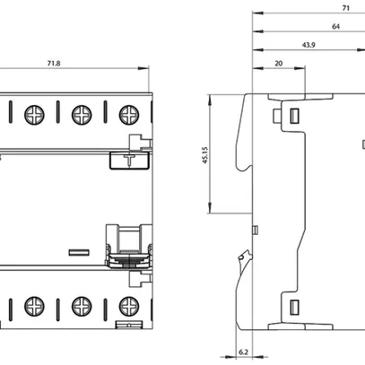 Interruttore differenziale Siemens SENTRON 3LN 30mA/25A tipoA 