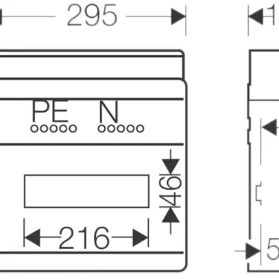 Centralino AP Hensel KV1512 12×18mm, IP54 