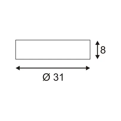 Plafonnier SLV GL 105, 2×E27 25W plâtre rond IP20 blanc 