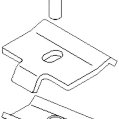 Eclisse Lanz 45×43 mm pour chemin multi Lanz A4 