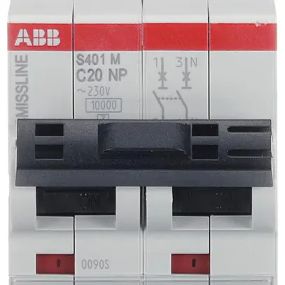 Disjoncteur SMISSLINE TP S 2×20A C 10kA NP 