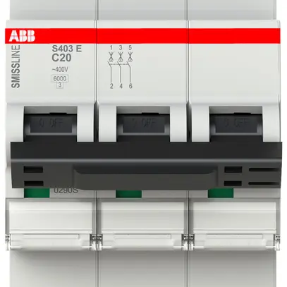 Disjoncteur SMISSLINE TP S 3×20A C 6kA 