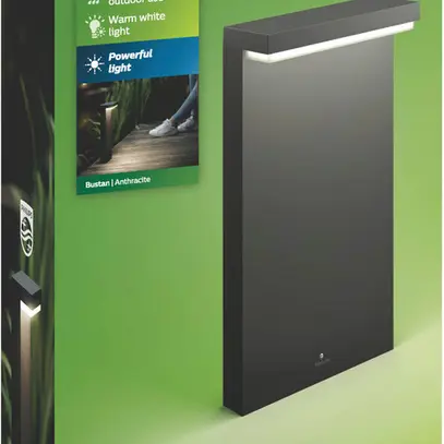 Apparecchio bollard LED myGarden Bustan, 9W 2700K 90×400×220mm IP44 antracite 