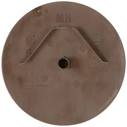 Rosetta di copertura MH clip a molla a innesto Ø98×3mm marrone 