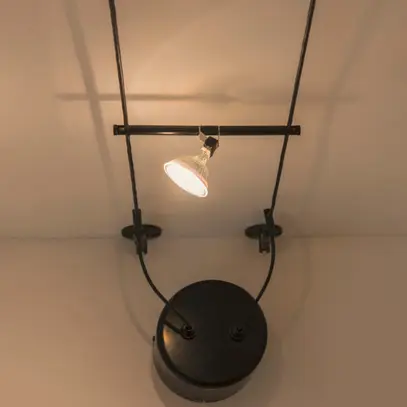 Wandhalter SLV für TENSEO, lang 2 Stück schwarz 