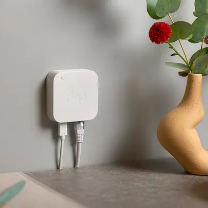 Gateway Plejd GWY-01, LAN (RJ45), Bluetooth 2.4GHz, 70×70×20mm, blanc 