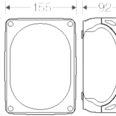 Scatola di derivazione AP Hensel KF G 16mm² senza mors.gr 