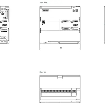 Unità base PLC Siemens SIMATIC S7-1200 CPU 1214C DC/DC/relè 24V 