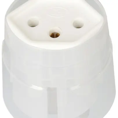 Adattatore fisso MAX HAURI Shuko/T13 3L 250V 10A 2300W bianco 