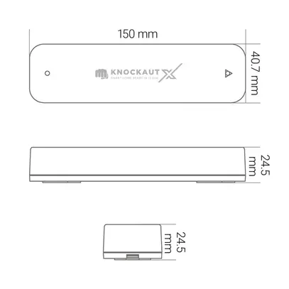Capteur de vibration pour stores Shaky 2.0, KnockautX, par BRELAG 
