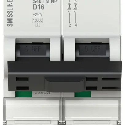 Disjoncteur SMISSLINE TP S 2×16A D 10kA NP 