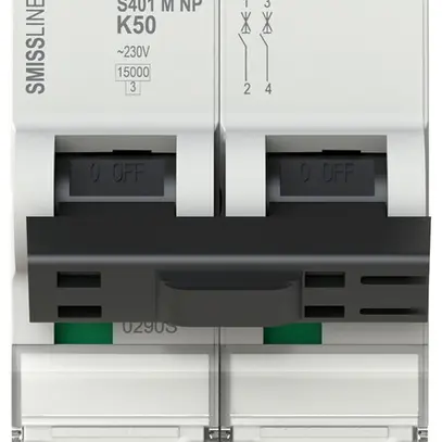 Disjoncteur SMISSLINE TP S 2×50A K 10kA NP 