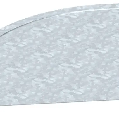 Couvercle MKS 90° l=200mm revêtement zinc-aluminium 