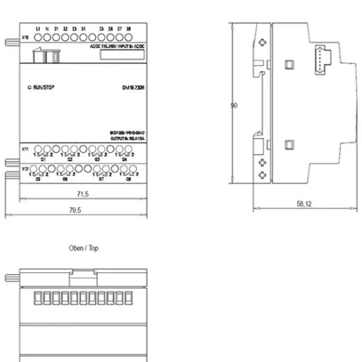 Modulo di estensione PLC Siemens LOGO!8 DM16 230R, 8ED/8UD 