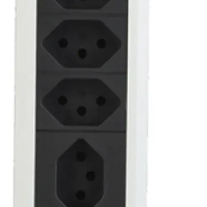 Modulo da tavolo ALU 4×T13 2×USB-A/1×USB-C 2m 3×1mm² interruttore ne/alu 