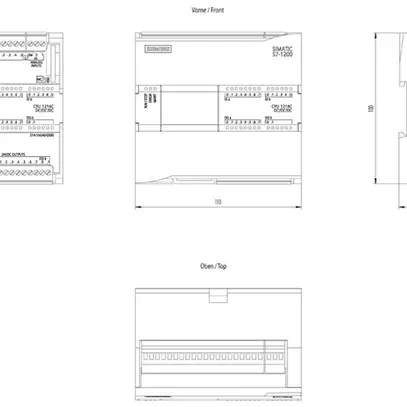 Unité de base PLC Siemens SIMATIC S7-1200 CPU 1214C DC/DC/DC 24V 