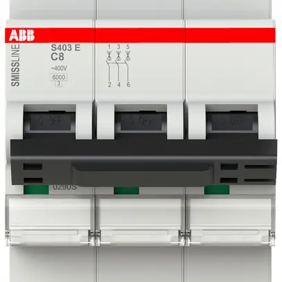 Disjoncteur SMISSLINE TP S 3×8A C 6kA 