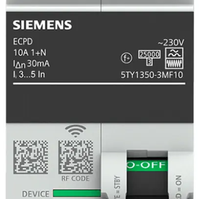 Appareil de protection électronique SENTRON ECPD 1LN 10A 30mA type F 75kA RF 