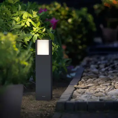 Borne lumineuse LED Philips Arbour 800lm 3000K IP44 400mm anthracite 