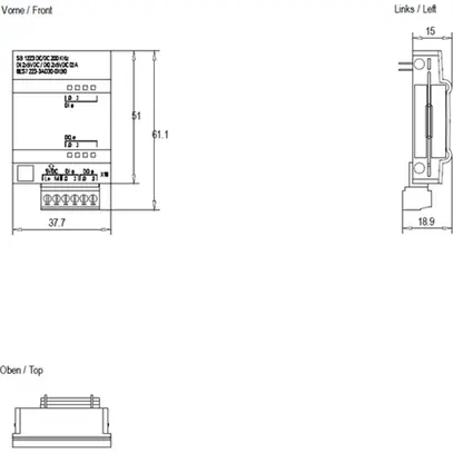 Modulo ingr./usci. PLC Siemens SIMATIC S7-1200 SB 1223 DI 2×5V, DO 2×5V 200kHz 