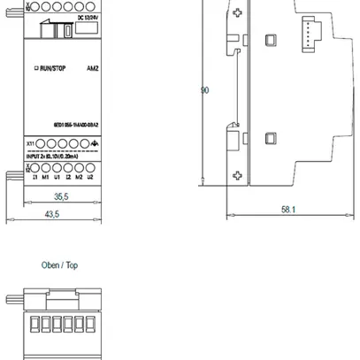 Modulo di estensione PLC Siemens LOGO!8 AM2, 2EA 