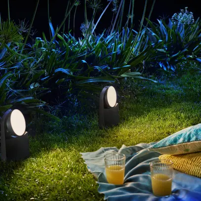 Borne lumineuse LED Philips Mimosa 630lm 2700K IP44 185mm orientable 