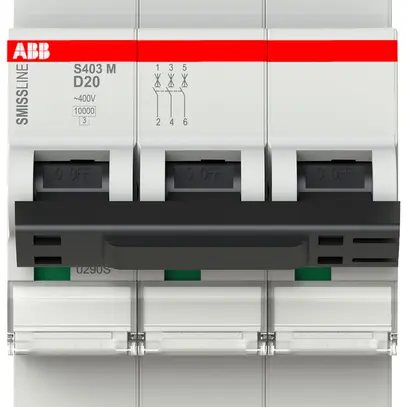Disjoncteur SMISSLINE TP S 3×20A D 10kA 