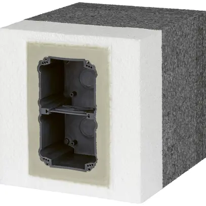 Supporto apparecchio con scatola da incasso grd.I-I/E, 100…140mm 
