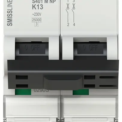 Disjoncteur SMISSLINE TP S 2×13A K 25kA NP 