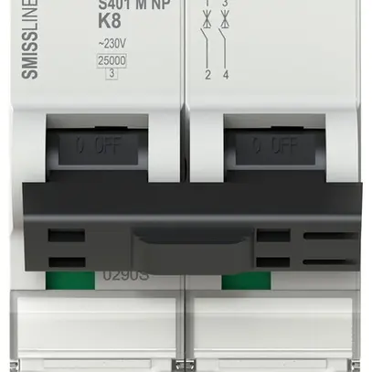 Leitungsschutzschalter SMISSLINE TP S 2×8A K 25kA NP 