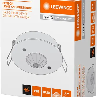 Multisensore INS LEDVANCE L/P-6 PIR DC 0.2W DALI Ø83×32mm bianco 