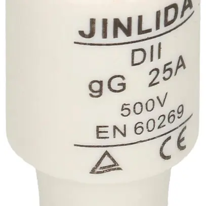Fusibile D MAX HAURI DT-II 25A giallo 500V ritardo 50 KA gG Ø21×48mm 5 pezzi 