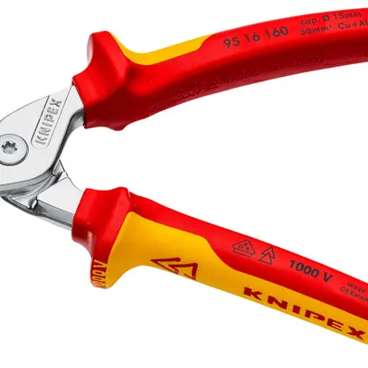 Cisaille pour câbles KNIPEX pour Ø15mm max VDE 160mm 