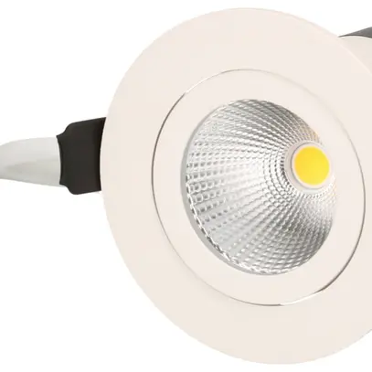 Spot LED INS maxLUCE DISC 230 7W 650lm 3000K IP44 MB REG Ø80mm bianco 36° 